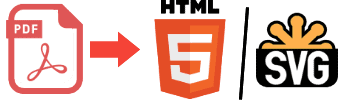 PDFをHTML/SVGへ変換します