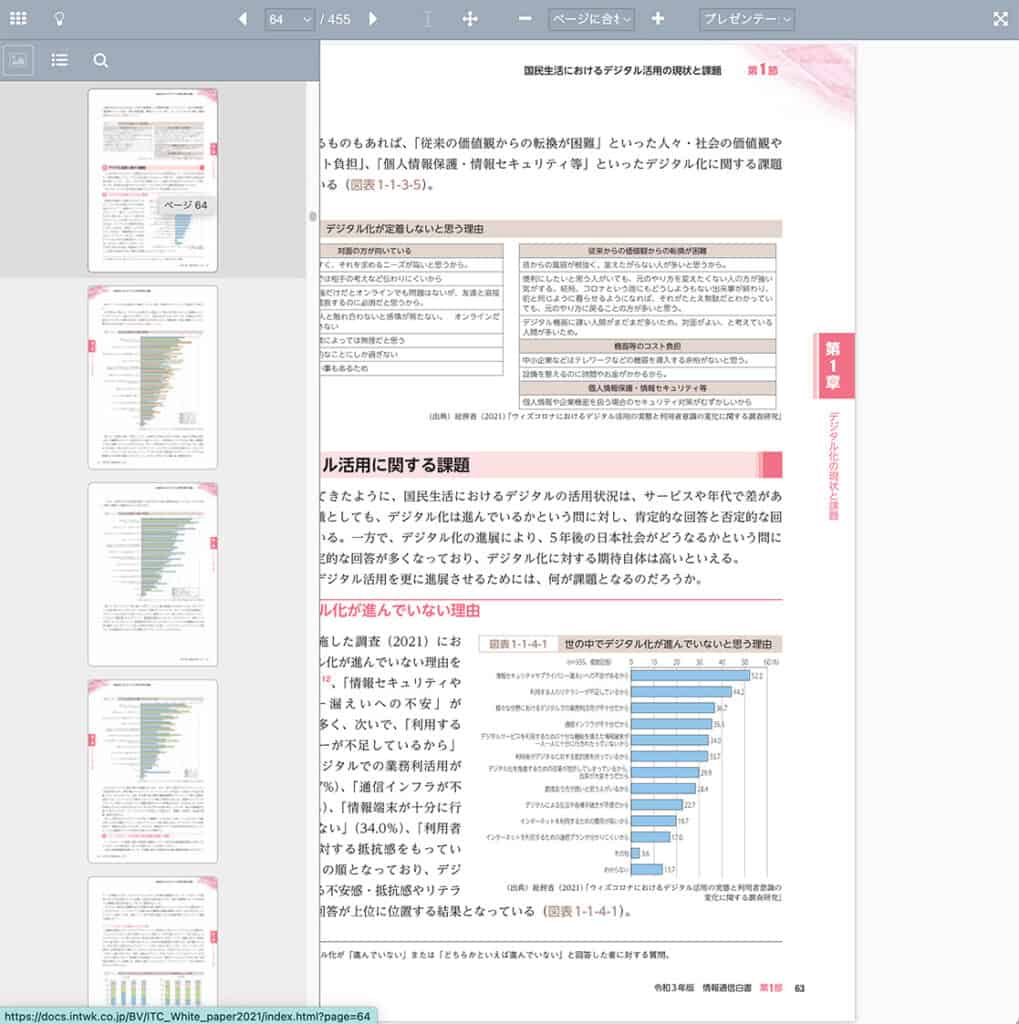 BuildVuビューアによるサムネイル表示